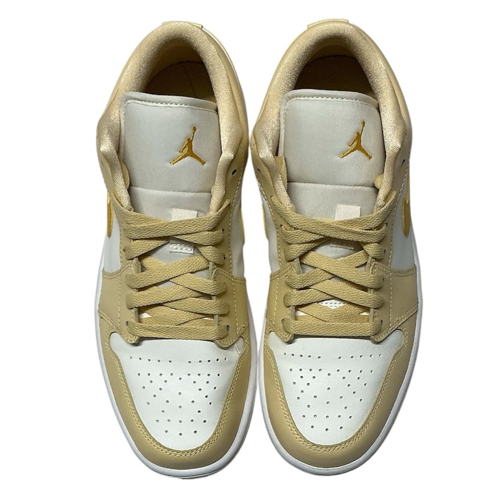 Nike Women’s Air Jordan 1 Low Sail Yellow Ochre’ - Picture 3 of 10